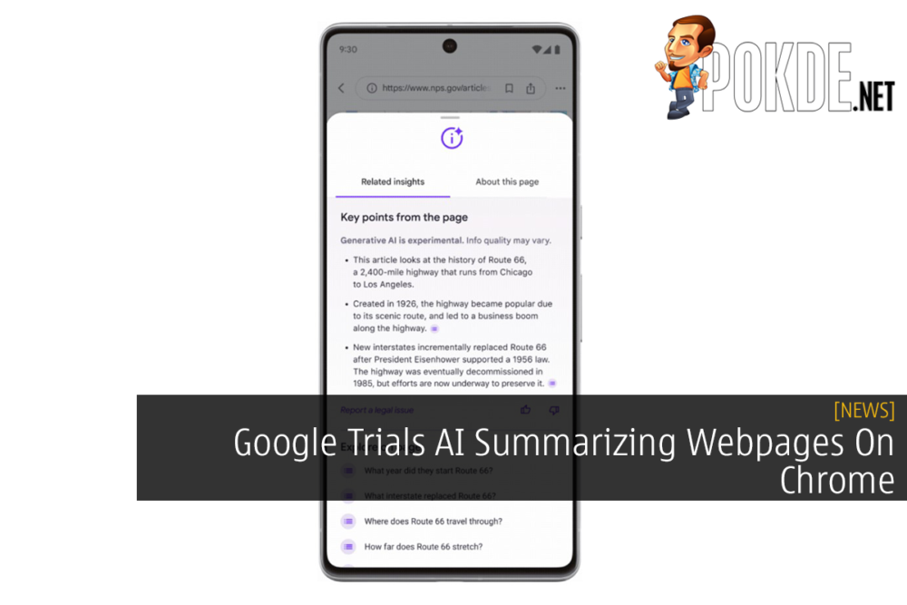 Google Trials AI Summarizing Webpages On Chrome 25