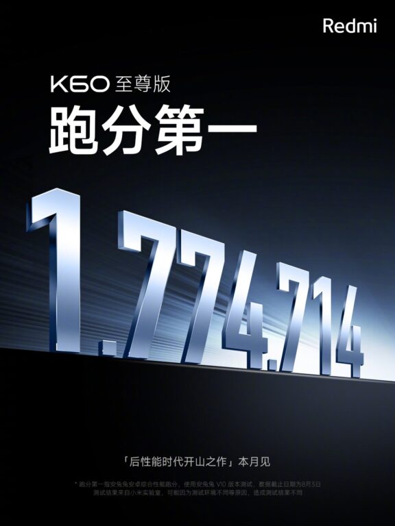 Xiaomi Redmi K60 Ultra Confirmed with Dimensity 9200+ Chip and Impressive AnTuTu Score