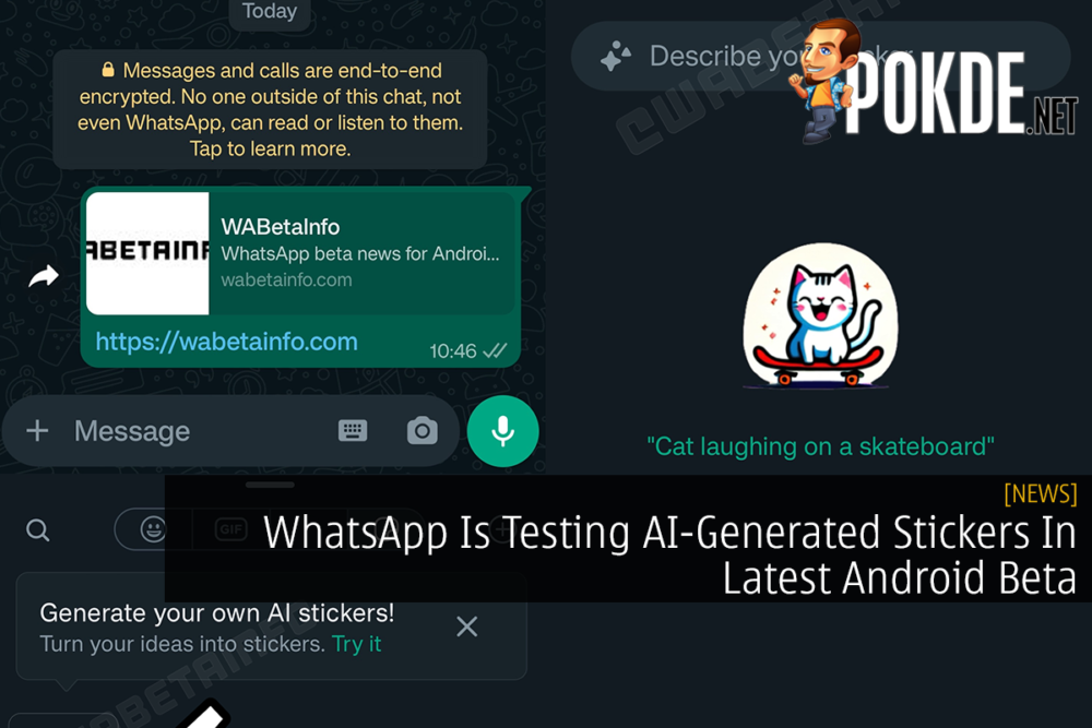 WhatsApp Is Testing AI-Generated Stickers In Latest Android Beta 28