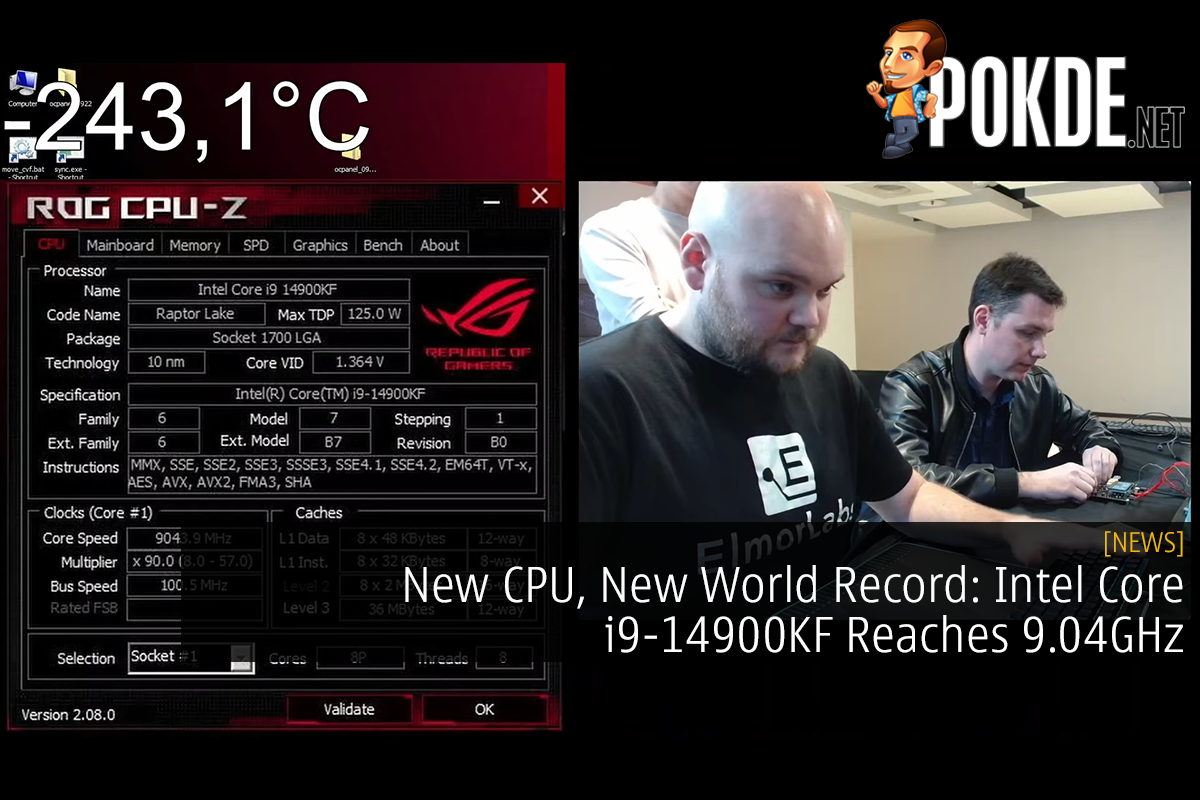 New CPU, New World Record: Intel Core i9-14900KF Reaches 9.04GHz 8