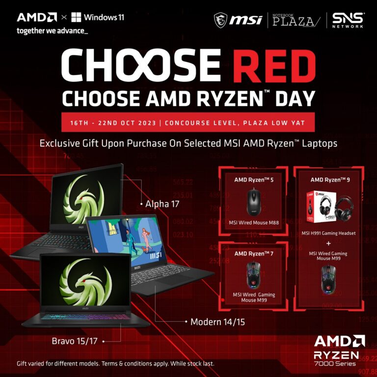 Unleash Unrivaled Performance with AMD Ryzen™ 7000 Series Laptops at SNS x AMD Ryzen™ Day