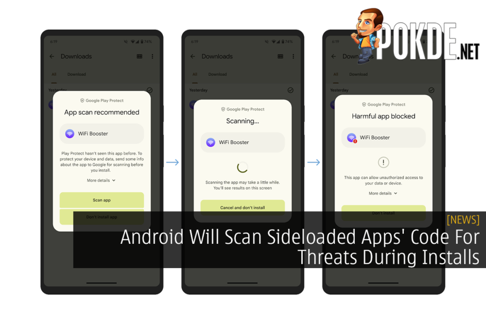 Android Will Scan Sideloaded Apps' Code For Threats During Installs 24