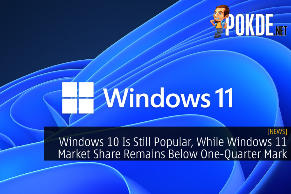 Windows 10 Is Still Popular, While Windows 11 Market Share Remains Below One-Quarter Mark 22