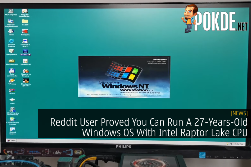 Reddit User Proved You Can Run A 27-Years-Old Windows OS With Intel Raptor Lake CPU 25