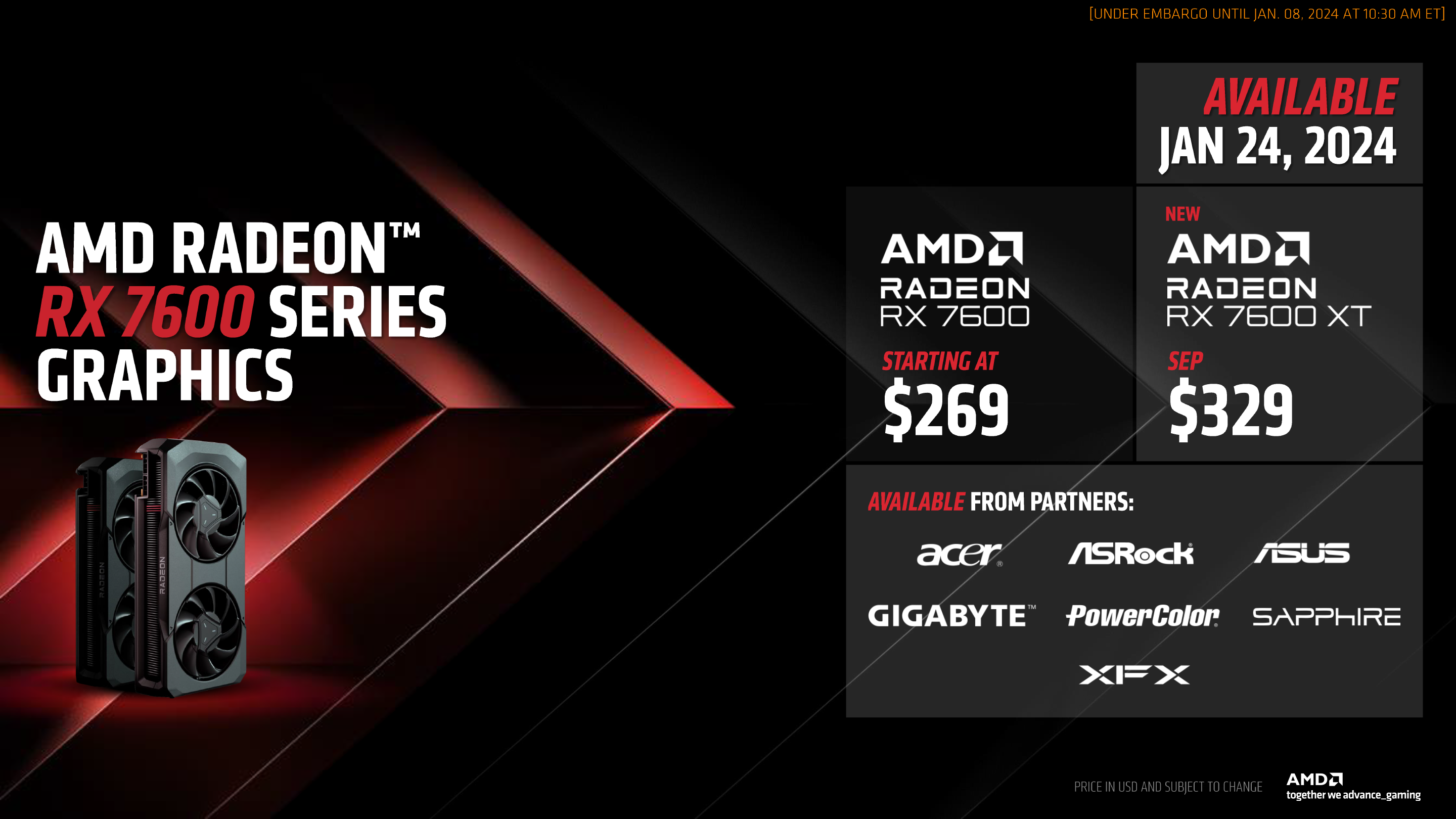 $329 Radeon 7600 XT brings 16GB of memory to AMD's latest midrange