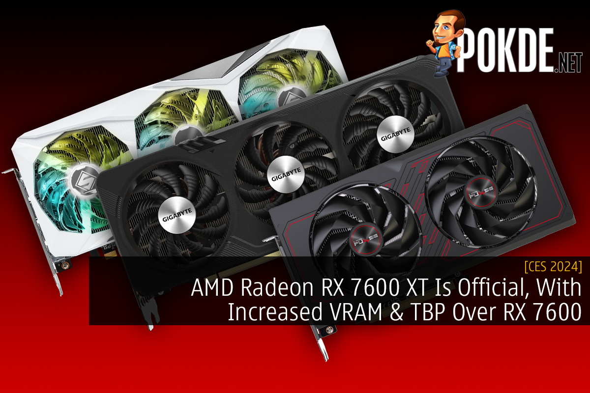 [CES 2024] AMD Radeon RX 7600 XT Is Official, With Increased VRAM & TBP Over RX 7600 10