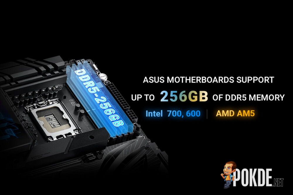 ASUS Motherboards Gain Support For 256GB DDR5 Configurations