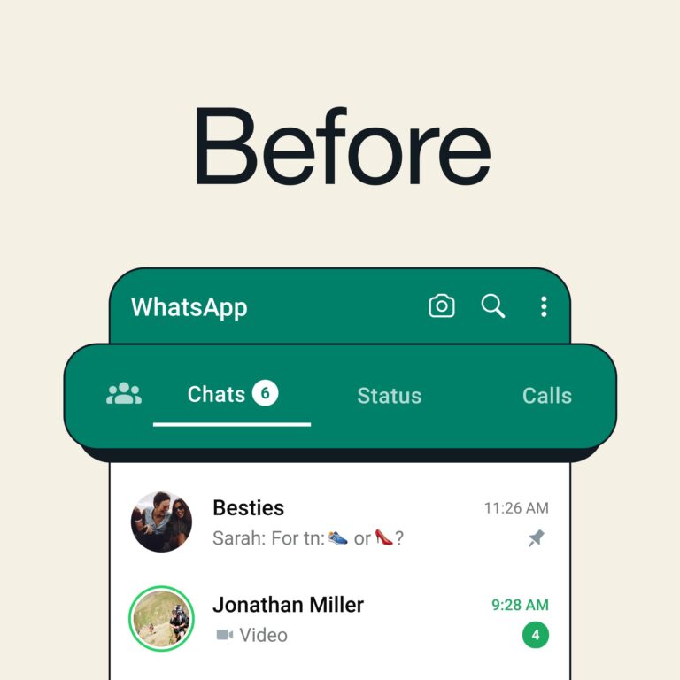 WhatsApp Launches New Bottom Navigation Bar for Android Users
