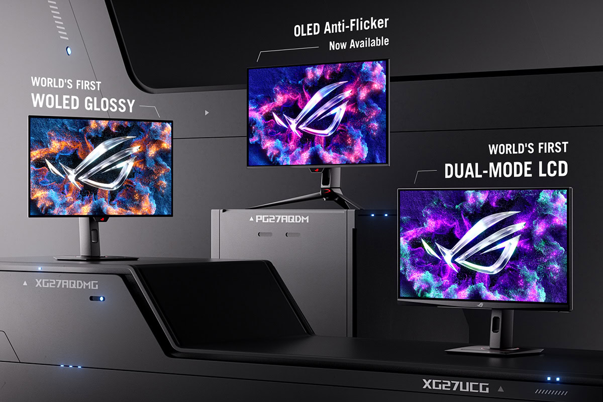 ASUS ROG Brings World's First Glossy WOLED & Dual-Mode LCD Gaming Monitors 21