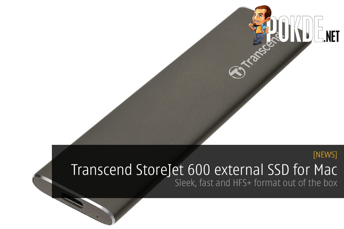 Transcend StoreJet 600 external SSD for Mac; sleek, fast and HFS+ format out of the box - 56