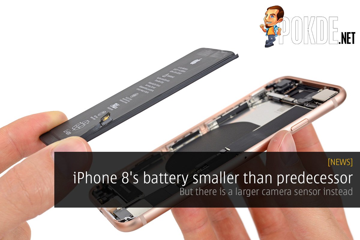 iPhone 8's battery smaller than predecessor; larger camera sensor than iPhone 7 - 72