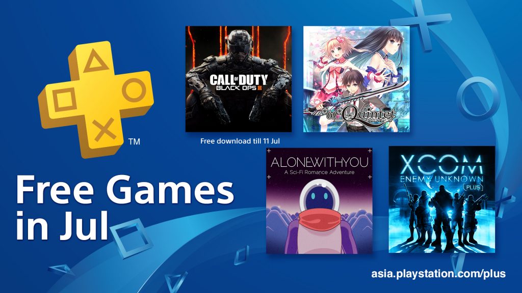 PS Plus Asia July 2018 FREE GAMES Lineup