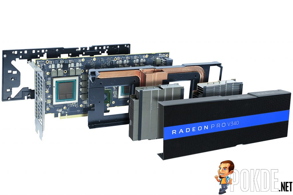 AMD crams two Vega GPUs into the Radeon Pro V340 — capable of handling up to 32 users per card! - 17