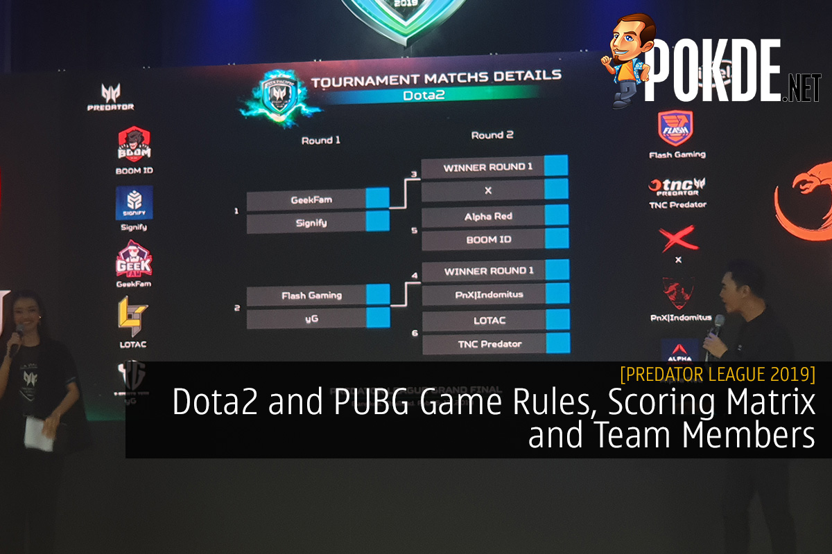 [Predator League 2019] Dota2 and PUBG Game Rules, Scoring Matrix and Team Members - 26