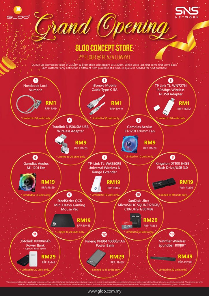 Get up to 95% off gadgets at the Grand Opening of GLOO Concept Store! - 23