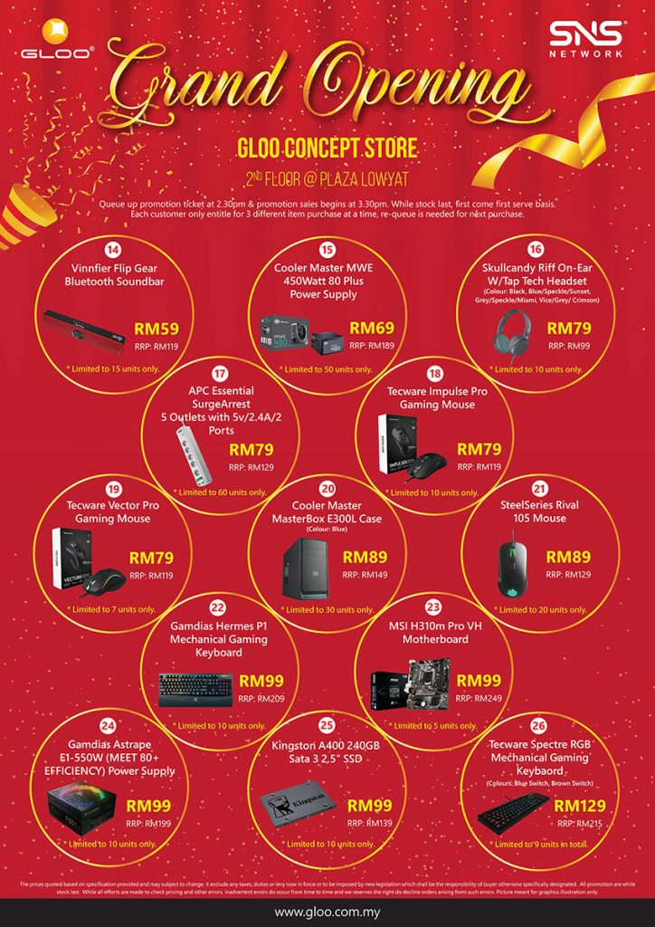 Get up to 95% off gadgets at the Grand Opening of GLOO Concept Store! - 25