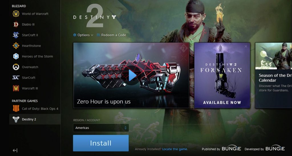 Activision Removed from Credits for Destiny 2 in Battle.net