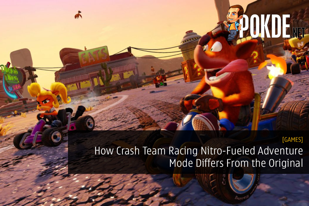 How Crash Team Racing Nitro-Fueled Adventure Mode Differs From the Original