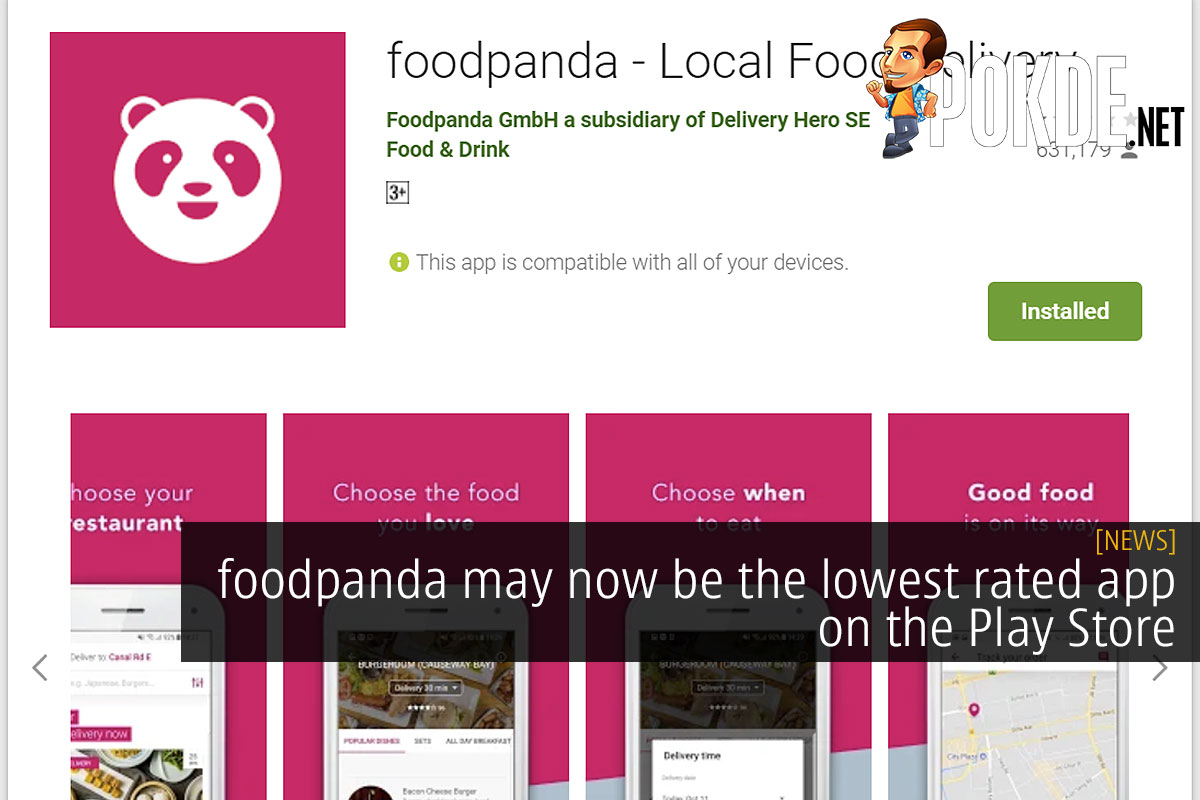 foodpanda may now be the lowest rated app on the Play Store - 76