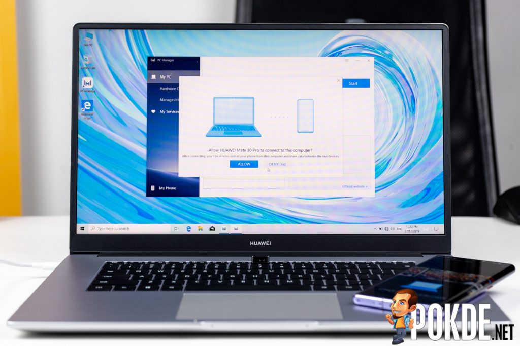 huawei matebook d15 screen