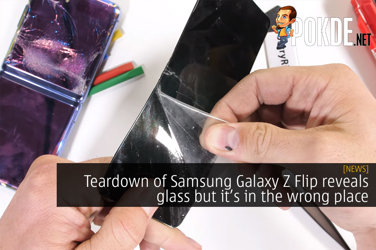 Teardown of Samsung Galaxy Z Flip reveals glass but it's in the wrong place - 29