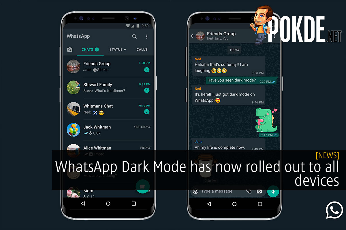 whatsapp night mode