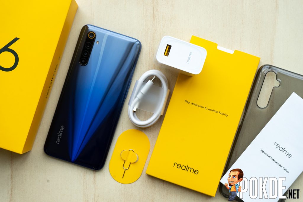 realme 6 package contents