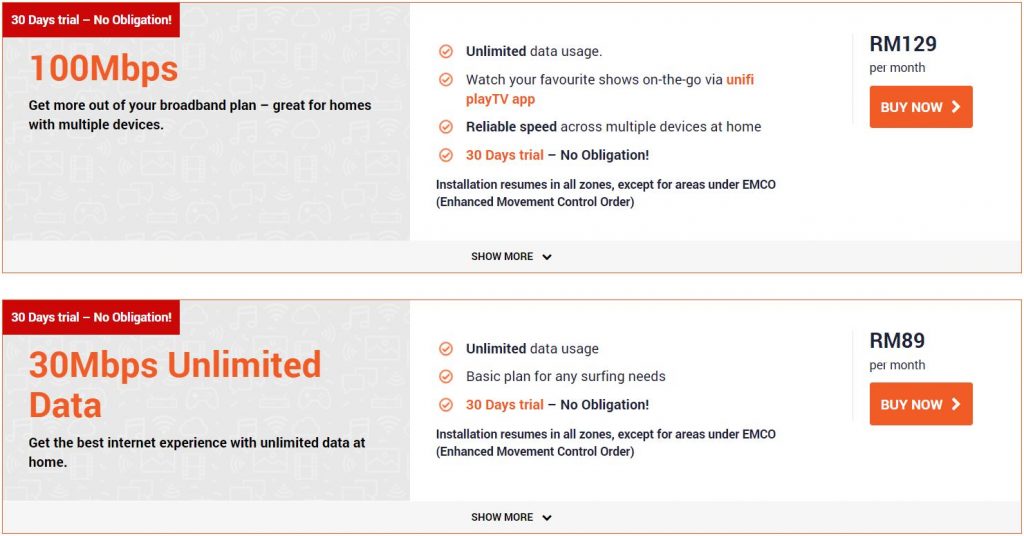 TM Clarifies on Ultra Affordable Unifi 30Mbps RM39 Per Month Offering