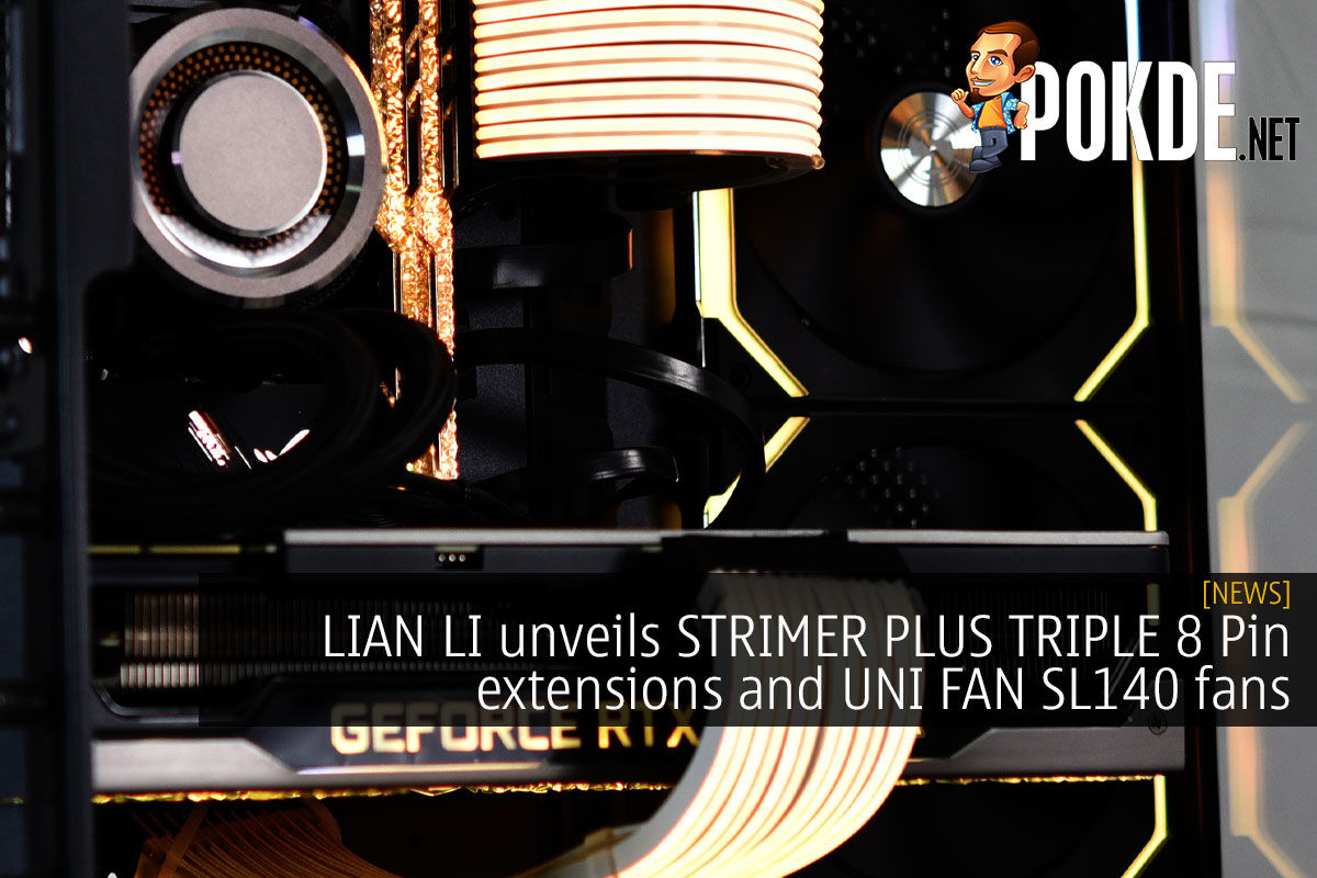 lian li strimer plus triple 8 pin uni fan sl140 cover