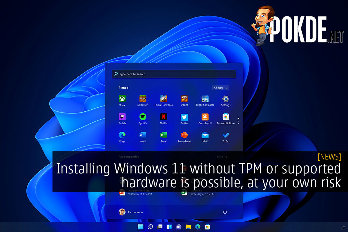 windows 11 no tpm unsupported hardware cover