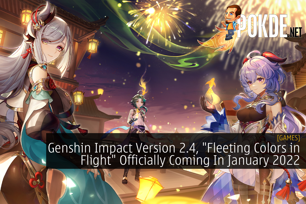 Genshin Impact Version 2.4 Fleeting Colors in Flight cover