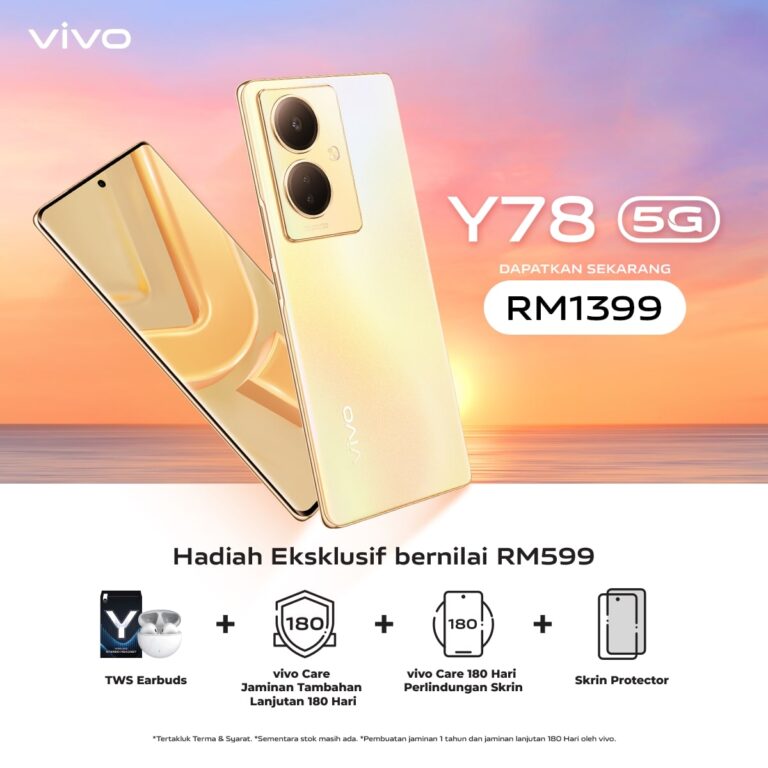 vivo Y78 5G: The Enchanting Dreamy Gold Smartphone Below RM1,500 with OLED Curved Display and 64MP OIS Camera - 39