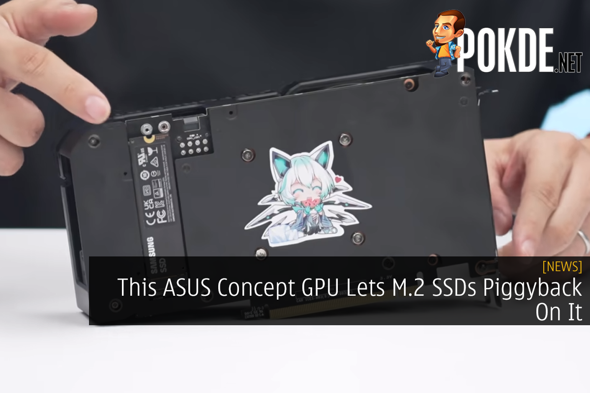 This ASUS Concept GPU Lets M.2 SSDs Piggyback On It - 76