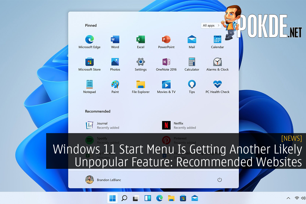 Windows 11 Start Menu Is Getting Another Likely Unpopular Feature: Recommended Websites - 86