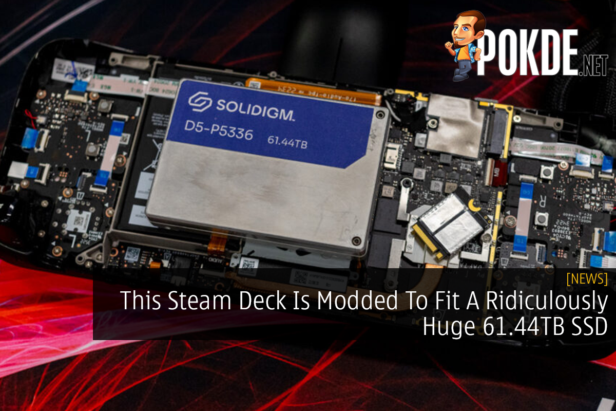 This Steam Deck Is Modded To Fit A Ridiculously Huge 61.44TB SSD - 77