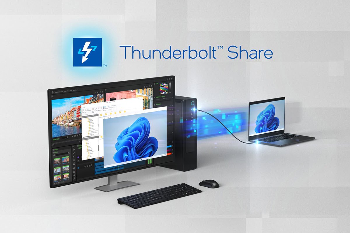 Intel's Thunderbolt Share Links Multiple PCs Together Sans KVM