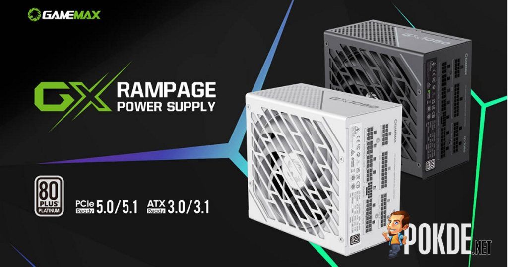 GameMax Unveils GX-1050 PRO BK and GX-1050 PRO WH 80 Plus Platinum Power Supply Units